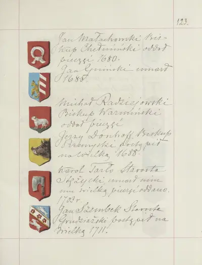 Wappen der Republik Polen und des Großfürstentums Litauen. Bd. 1 Taf. 185 von Boleslaw Starzyński