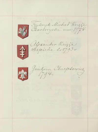 Wappen der Republik Polen und des Großfürstentums Litauen. Bd. 1 Taf. 191 von Boleslaw Starzyński