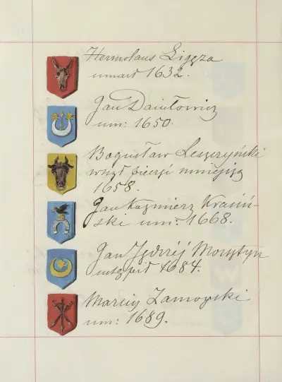 Wappen der Republik Polen und des Großfürstentums Litauen. Bd. 1 Taf. 201 von Boleslaw Starzyński