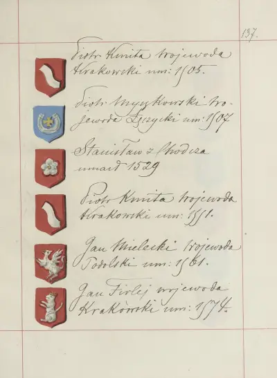 Wappen der Republik Polen und des Großfürstentums Litauen. Bd. 1 Taf. 210 von Boleslaw Starzyński