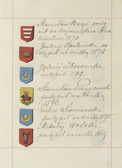 Herby Rzeczypospolitej Polskiej i W. X. Litewskiego. T. 1 Pl.217 av Boleslaw Starzyński