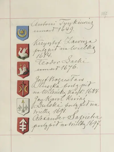 Herby Rzeczypospolitej Polskiej i W. X. Litewskiego. T. 1 Pl.229 av Boleslaw Starzyński