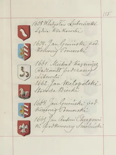 Wappen des Königreichs Polen und des Großfürstentums Litauen. Band 1, Tafel 245 von Boleslaw Starzyński