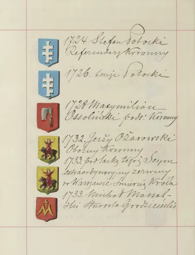 Wappen der Republik Polen und des Großfürstentums Litauen. Bd. 1 Taf. 252 von Boleslaw Starzyński