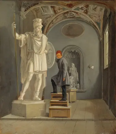 The Sculptor Fogelberg’s Studio in Rome von Carl Stefan Bennet