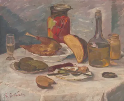 Banquet Still Life av Štefan Polkoráb