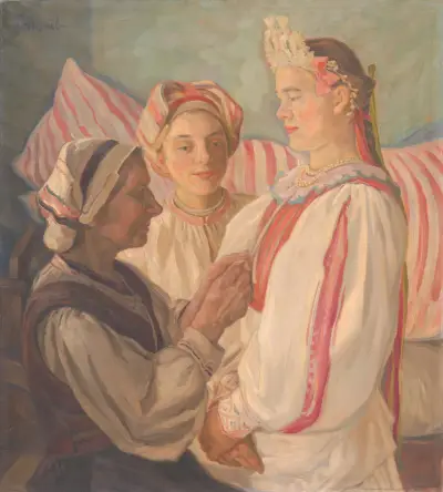 Bride from Heľpa av Štefan Polkoráb