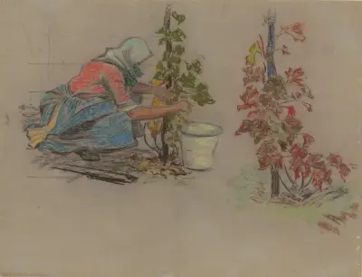 Während der Ernte von Štefan Polkoráb