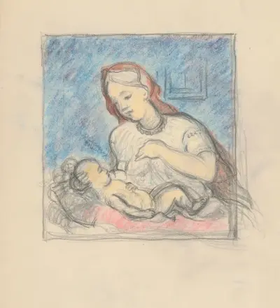 Mother with Child av Štefan Polkoráb