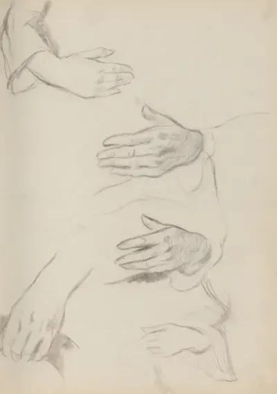 Náčrtník s figurálními studiemi, 1930 – č. 2, Štefan Polkoráb
