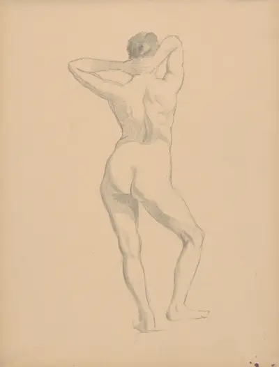 Skizzenbuch mit Aktfiguren, 1901 – Nr. 2 von Štefan Polkoráb