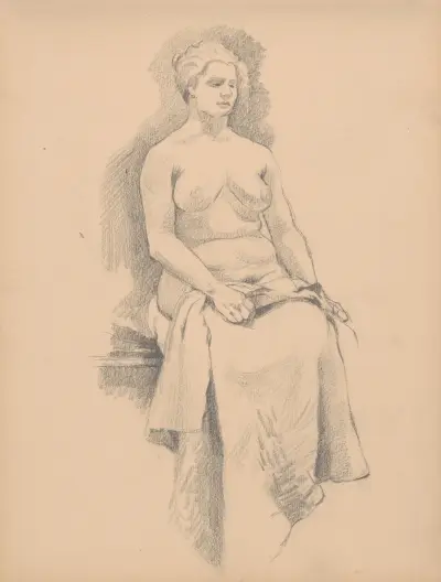Skizzenbuch mit Aktstudien, 1901 – Nr. 2 von Štefan Polkoráb