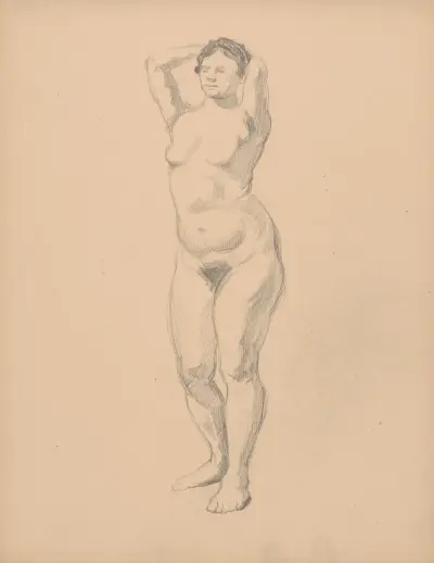 Skizzenbuch mit Aktstudien, 1901 – Nr. 7 von Štefan Polkoráb
