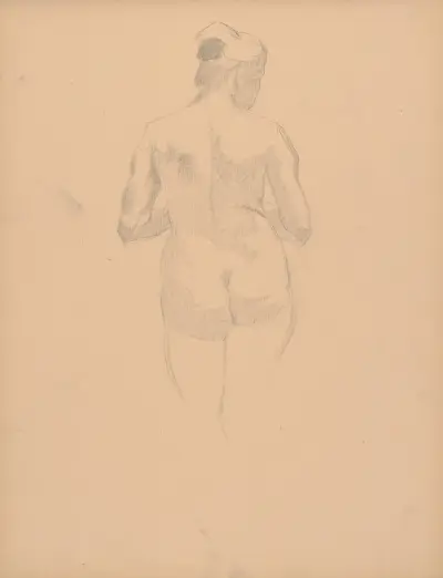 Skizzenbuch mit Aktstudien, 1901 – Nr. 12 von Štefan Polkoráb
