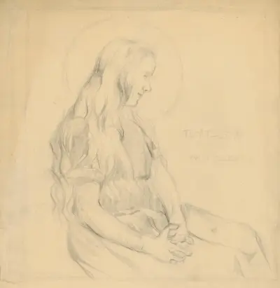 Study for a Saint av Štefan Polkoráb