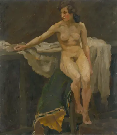 Study of Female Nude av Štefan Polkoráb