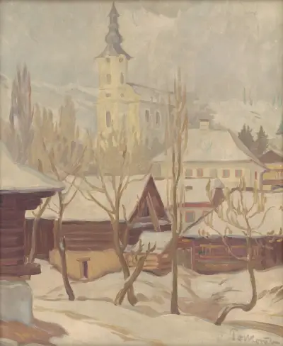 Winter Motif from Heľpa av Štefan Polkoráb