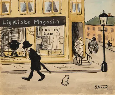 Ligkistemagasin av Robert Storm Petersen