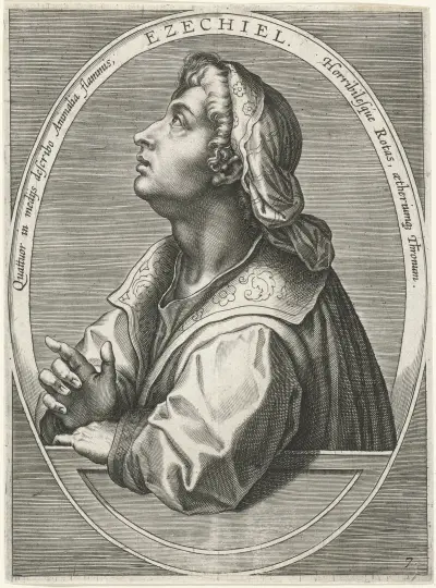 Ezekiel av Jan van der Straet (Stradanus)