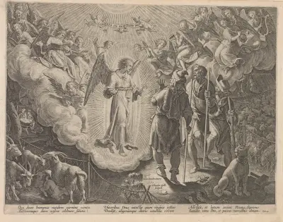 The Annunciation to the Shepherds av Jan van der Straet (Stradanus)