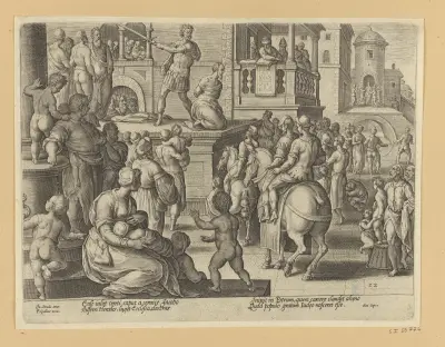 The Beheading of St James av Jan van der Straet (Stradanus)