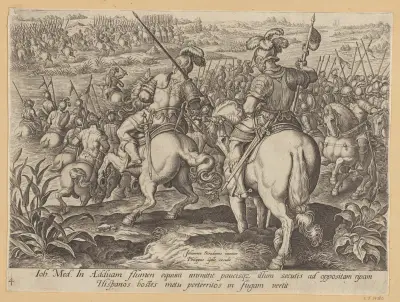 The Dissipation of The Spanish Enemy av Jan van der Straet (Stradanus)