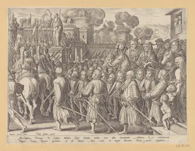 Cosimo I:s intåg i Rom av Jan van der Straet (Stradanus)