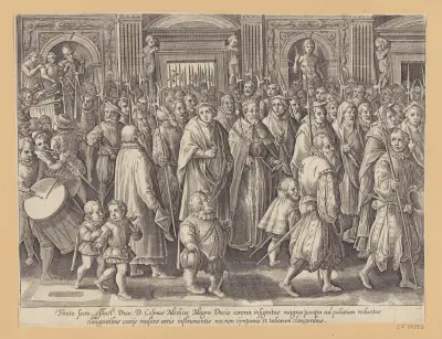 Cosimo I:s återkomst till sitt palats av Jan van der Straet (Stradanus)