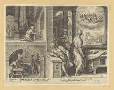 The Vision of St Peter av Jan van der Straet (Stradanus)