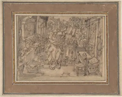 Vanitas av Jan van der Straet (Stradanus)