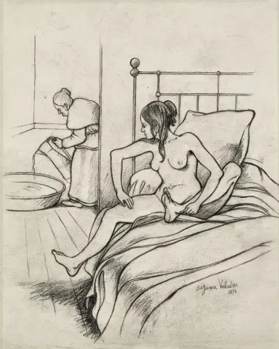 Jeune fille au tub av Suzanne Valadon