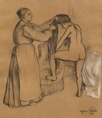 La coiffure av Suzanne Valadon