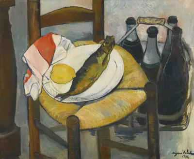 Stillleben mit Hering von Suzanne Valadon