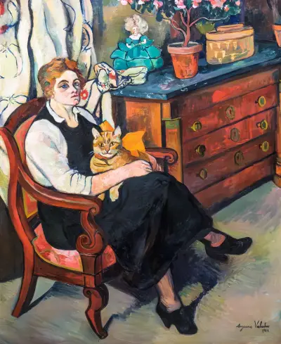 Portrait de Madame Lily Walton av Suzanne Valadon
