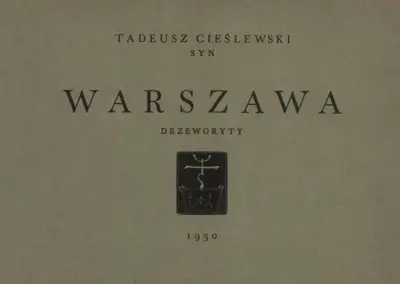 Tolv vyer av Warszawa – titelblad av Tadeusz Cieślewski