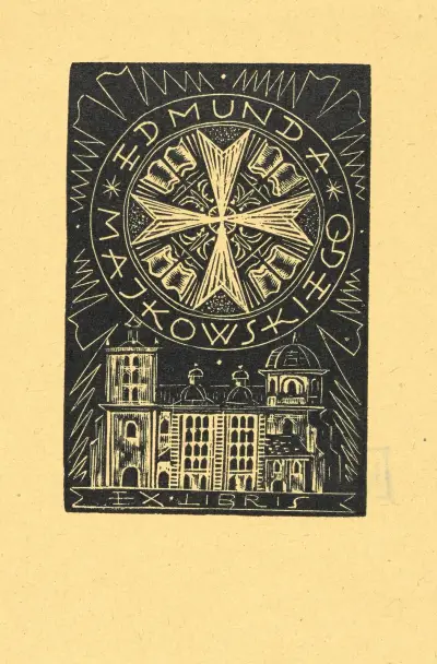 Edmunda Majkowskiego Exlibris von Tadeusz Cieślewski