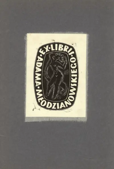Ex-Libris Adama Młodzianowskiego av Tadeusz Cieślewski