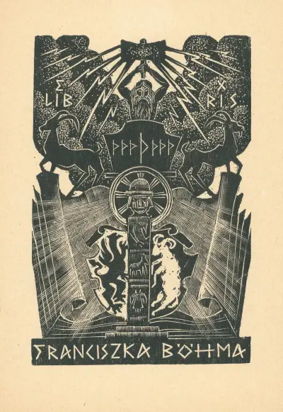 Ex libris Franciszka Böhma av Tadeusz Cieślewski