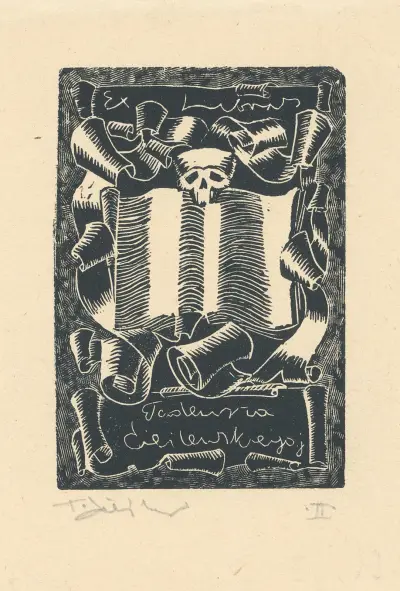 Ex libris Tadeusza Cieślewskiego j av Tadeusz Cieślewski