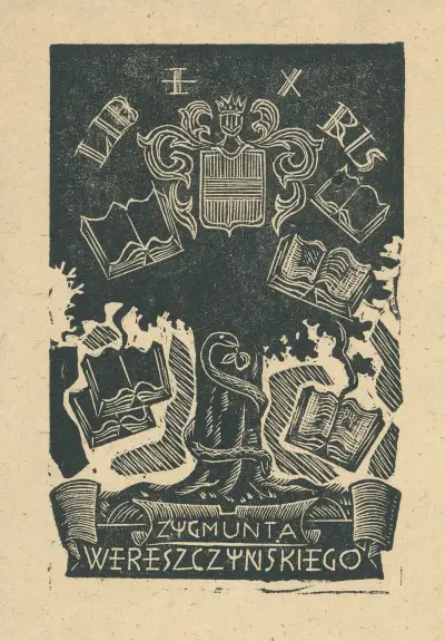 Ex libris Zygmunta Wereszczyńskiego av Tadeusz Cieślewski