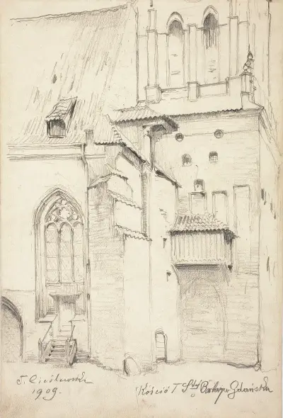 St.-Barbara-Kirche in Danzig von Tadeusz Cieślewski