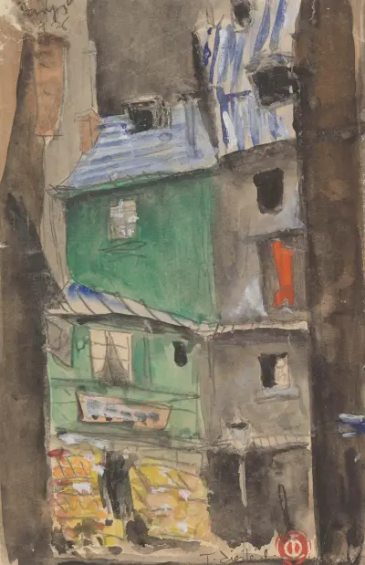Gränd i Paris av Tadeusz Cieślewski