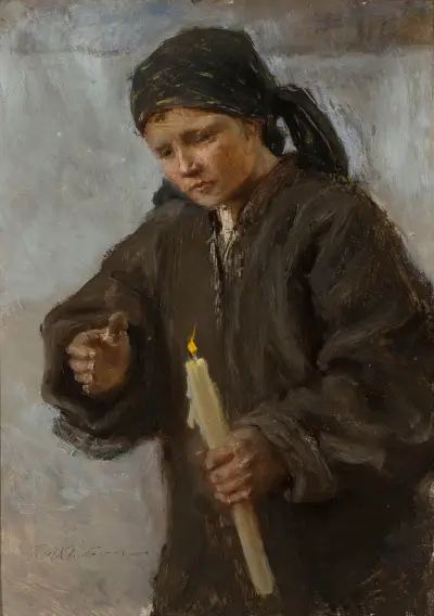 Ke Hromnicím, 1890, Teodor Axentowicz