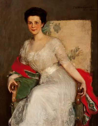 Portrait of Zofia Brzeska av Teodor Axentowicz