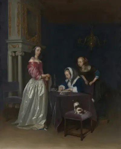 Nyfikenhet av Gerard ter Borch