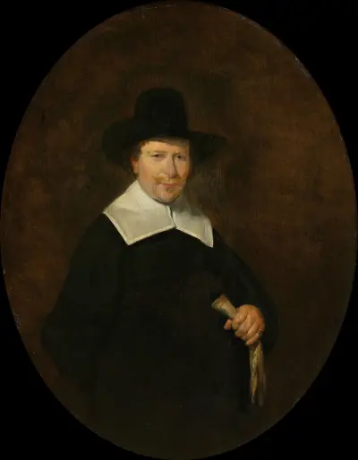 Gerard Abrahamsz van der Schalcke (1609-67). Haarlem Cloth Merchant av Gerard ter Borch