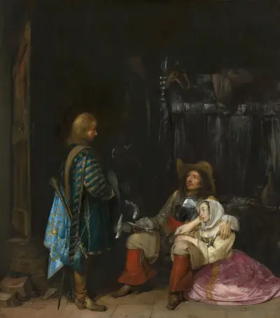 The Unwelcome News av Gerard ter Borch