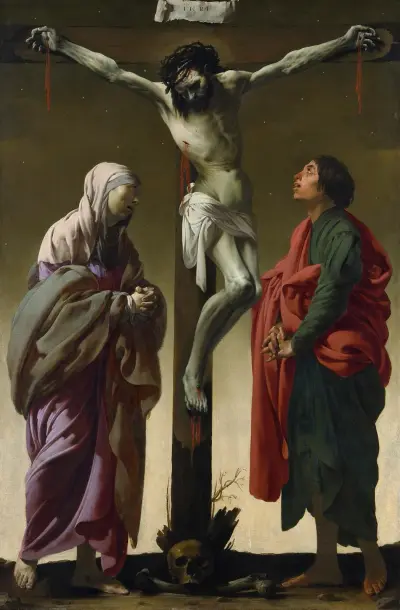 The Crucifixion with the Virgin and Saint John av Hendrick Ter Brugghen