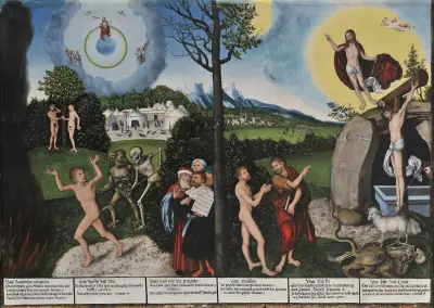 Damnation and Redemption av Lucas Cranach the Elder