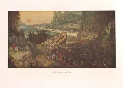 Der Selbstmord Sauls av Pieter Bruegel The Elder